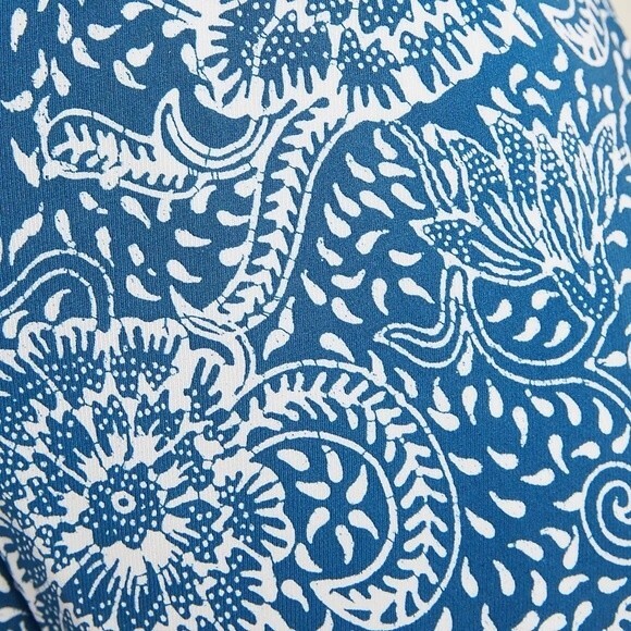 Anthropologie Maeve Blue Tile Print Flowy Pants Size SP Small Petite Boho Summer - Picture 5 of 12